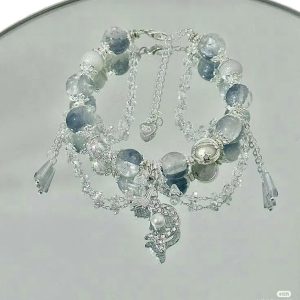 Vòng Tay Ngọc Xanh Mermaid Bạc